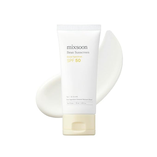 mixsoon Bean Sunscreen SPF 50 Airy Texture Type For Face Korean Skin Care 1.69 fl oz / 50ml