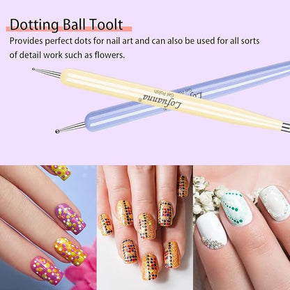 Nail art brushes set lofuanna