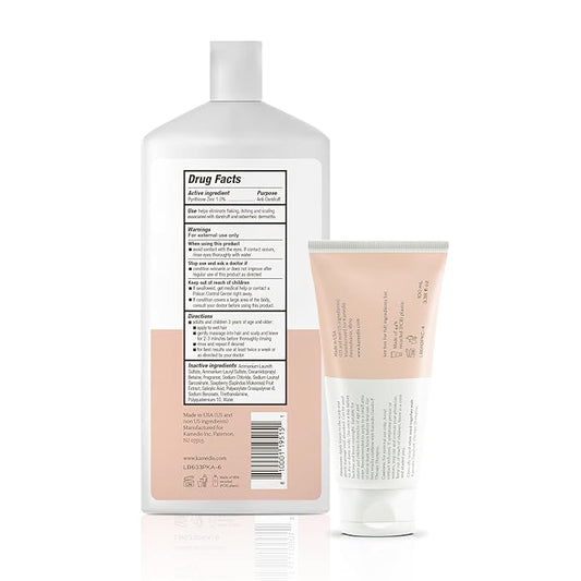 KAMEDIS Anti-Dandruff Therapy Shampoo 16.9 Fl Oz. & Botanical Moisturizer Over-Night Scalp Lotion 3.3 Fl Oz. - Remedy For Dry, Itchy, Flaky, Seborrheic Dermatitis and Sensitive Scalp