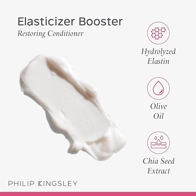 PHILIP KINGSLEY Elasticizer Booster Conditioner Hair Mask Deep-Conditioning Treatment for Dry, Damaged, Coloured, All Hair Types, Hydrates, Strengthens Hair, and Tames Frizz, 150 ml