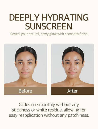 mixsoon Bean Sunscreen SPF 50 Airy Texture Type For Face Korean Skin Care 1.69 fl oz / 50ml