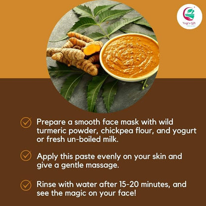 Kasturi Turmeric Powder for Skin Care | Wild 3.5 Oz