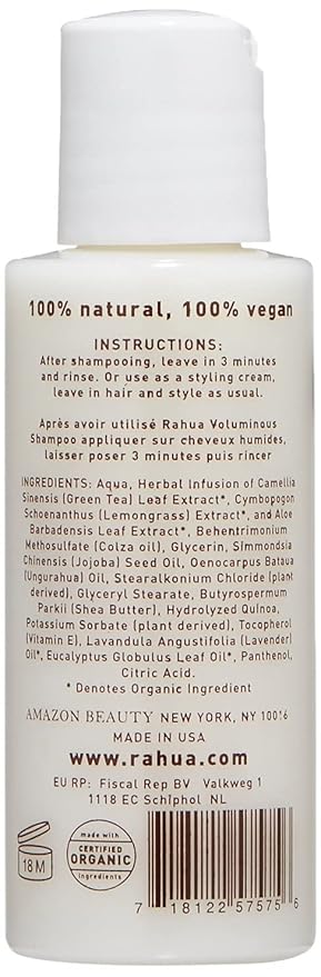 Rahua Voluminous Conditioner, 2 Fl Oz, Volumizing Conditioner Made with Organic, Natural, and Plant Based Ingredients, Conditioner by Rahua with Lavender and Eucalyptus Aroma
