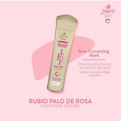 naissant Rose Gold Hair Toning Mask | Color Depositing | Moisturize, Refresh & Neutralize Brassy Tones | Paraben, Ammonia & Sulfate Free | Pro-Vitamin B5, Olive Oil & Honey (Palo de Rosa) 10.1 Fl Oz