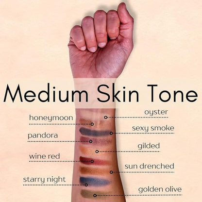 Gilded Frosted Nude Bronze Beige Gold Shimmer Pressed Powder Single Vegan Eyeshadow; Talc, Paraben & Cruelty Free