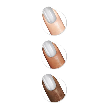 Sally Hansen Color Foil, Steel A Kiss, Long Lasting, Opaque, Shimmery Silver Nail Polish