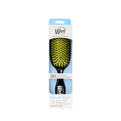 Wet Brush Shine Enhancer Hair Brush, Purple - Exclusive Ultra-soft IntelliFlex Bristles - Natural Boar Bristles Leave Hair Shiny And Smooth For All Hair Types - For Women, Men, Wet And Dry