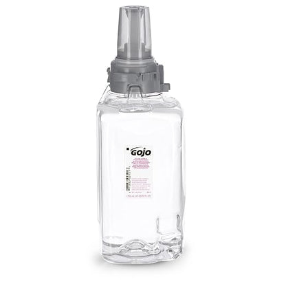 GOJO Clear & Mild Foam Handwash, Fragrance Free, EcoLogo Certified, 1250 mL Foam Soap Refill ADX-12 Push-Style Dispenser (Pack of 3) - 8811-03