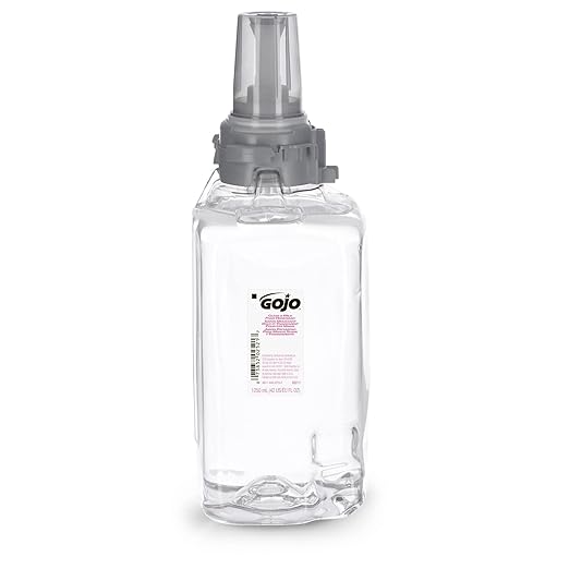 GOJO Clear & Mild Foam Handwash, Fragrance Free, EcoLogo Certified, 1250 mL Foam Soap Refill ADX-12 Push-Style Dispenser (Pack of 3) - 8811-03