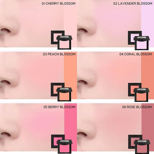 BBIA Last Blush 11 Color / 0.09oz - High Pigment Makeup Blush, Shape, Contour & Highlight Face, Long-lasting, Matte Finish (02 LAVENDER BLOSSOM)