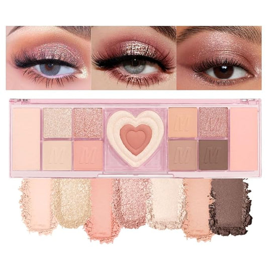 12 Colors Nude White Orange Matte Shimmer Eyeshadow