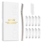 Eyebrow Razor Dermaplaning Tool with 10 Blade Refills Exfoliating Face Razors for Women Facial Razor for Peach Fuzz and Eyebrow Hair Removal