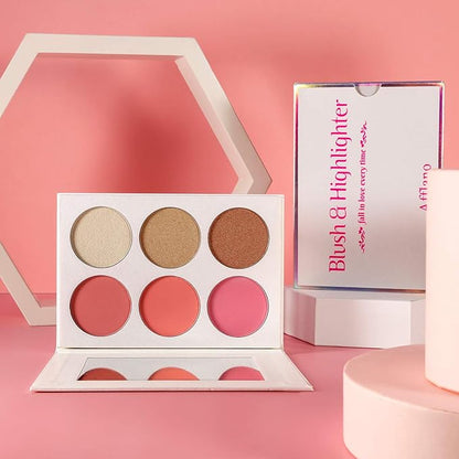 Blusher & Illuminator Highlighter & Bronzer Powder Contour Cruelty Free