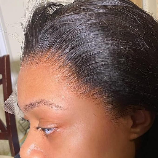13x6 Lace Frontal Wigs Human Hair 180% Density Body Wave 0.11mm Ultra-thin HD Lace Vivid Clean Pre-Plucked Hairline Bleached Knots Human Hair Wig 20 Inch