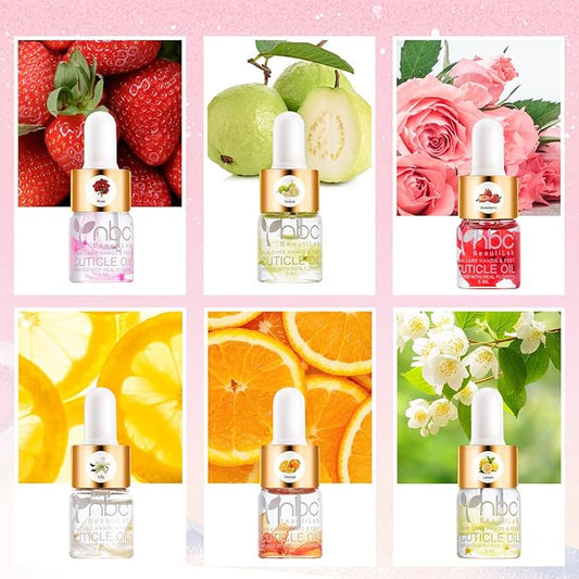 Cuticle Oil, 6Pcs Nail Cuticle
