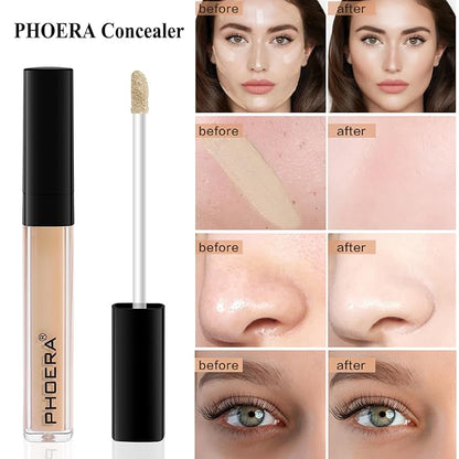 PHOERA Foundation,Full Coverage Foundation,PHOERA Primer,PHOERA Powder,PHOERA Concealer PHOERA 105 Sand）