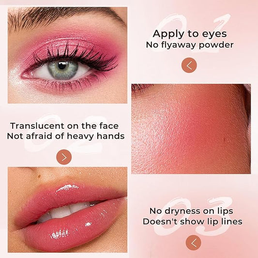 Color Changing Blush,3-in-1 Warm Change Blush,Pink Cream Blush,Transparent Skin Tone(01)