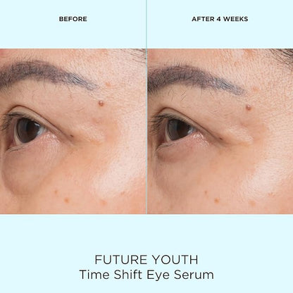 Pacifica Future Youth Time Shift Eye Serum – Peptide Eye Serum for Fine Lines & Dark Circles, Lifting & Firming Under Eye Treatment w/Flora + Peptide-11, Unscented Hydrating Gel for All Skin Types