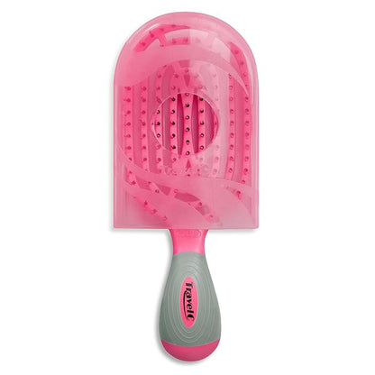 NuWay U.S. Patented Vented TravelC for All Hair Types is Hair Dryer Safe (Hot Pink)