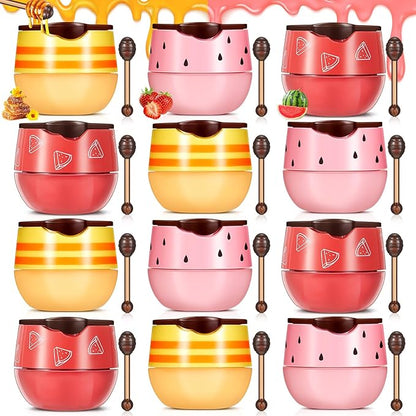 12 Pcs Bee Lip Balm Honey