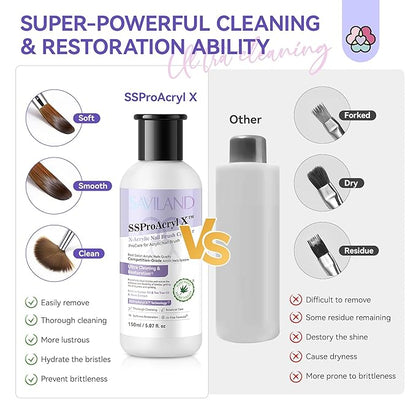 SAVILAND Acrylic Nail Brush Cleaner: