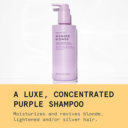 Beauty Pie WonderBlonde Violet Toning Elixir Brightening Shampoo For Reviving & Hydrating Hair