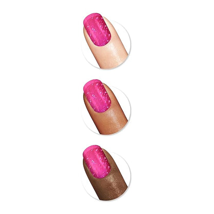 Sally Hansen Miracle Gel™, Holiday Peppermint to Be, Long Lasting, Gel-Like Formula, No UV Lamp Needed, Red Glitter Nail Polish
