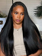 Beauty Forever V Part Wig Human Hair Yaki Straight EasiContour Vpart Wigs No Leave Out Glueless Upgraded Kinky U Part Wigs for Women Beginner Friendly Natural Color 180% Density 20inch
