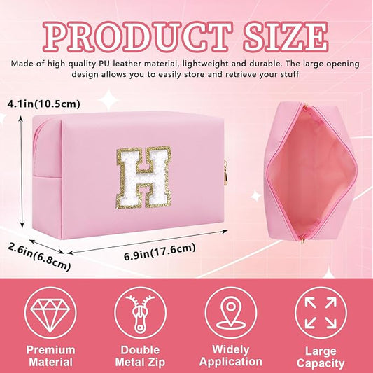 Personalized initial letter patch makeup