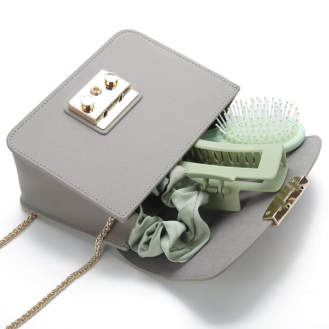 Bridesmaid Proposal Gifts 8pcs Mini Travel Brush bachelorette party accessories Cute hair Brush for Wedding Party Favors for Wedding Party Favors (White&Sage Green, 12pcs)