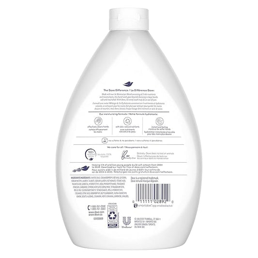 Dove Advanced Care Hand Wash Deep Moisture Pack of 3 for Soft, Smooth Skin More Moisturizers Than The Leading Ordinary Hand Soap, 34 oz