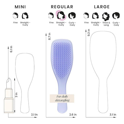 Tangle Teezer Ultimate Detangler Brush for Wet & Dry Hair, Eliminates Knots & Reduces Breakage for All Hair Types, Sweet Lavender