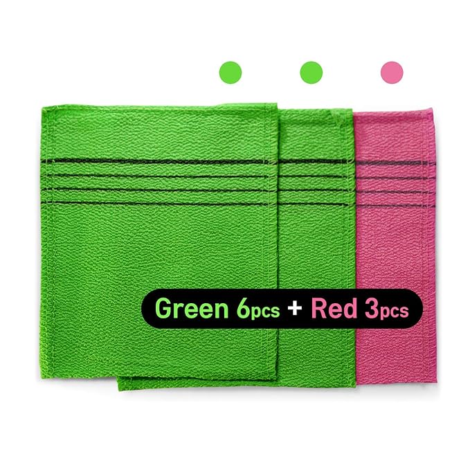 9pcs genuine korean/asian exfoliating bath