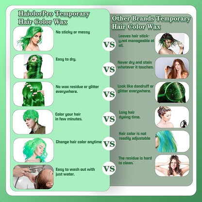 Green Hair Color Wax, Temporary