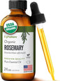 UpNature Organic Rosemary Oil - 100% Pure Rosemary for Hair, Scalp, Skin, 2oz