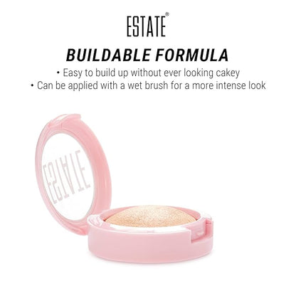 Estate Cosmetics Dew Me Baked Highlighter – Cheek, 3 g