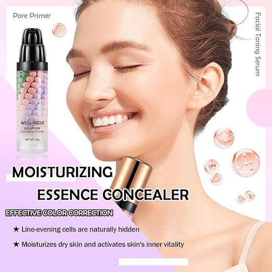 One Step Color Corrector,Tri-Color Color Correcting Facial Serum,Moisturizing