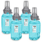 GOJO Botanical Foam Handwash, Botanical Fragrance, 700 mL Hand Soap Refill ADX-7 Push-Style Dispenser (Pack of 4) - 8716-04