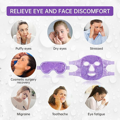 Cooling ice face eye mask
