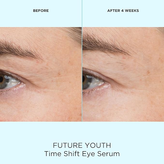 Pacifica Future Youth Time Shift Eye Serum – Peptide Eye Serum for Fine Lines & Dark Circles, Lifting & Firming Under Eye Treatment w/Flora + Peptide-11, Unscented Hydrating Gel for All Skin Types
