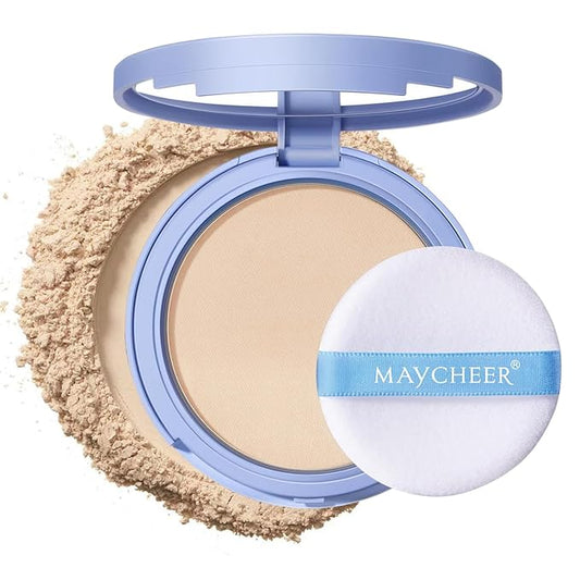 Oil Control Face Pressed Powder, Matte and Smooth Face 35Oz