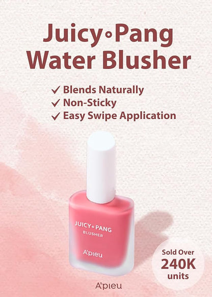 A'PIEU JUICY-PANG WATER BLUSHER (PK01 - I'm Strawberry) Beauty Makeup