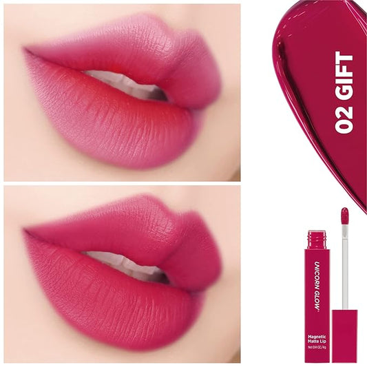 UNICORN GLOW Magnetic Matte Lip [02 Gift], Matte GLOW