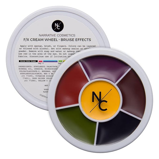 6-Color Bruise Wheel, Professional SFX Cream Makeup Palette