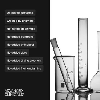 Advanced Clinicals Collagen Peptides Body Lotion & Face Moisturizer | Peptide Infused Collagen Lotion For Women & Men Helps Improve Look Of Crepe Skin, Wrinkles, & Uneven Dry Skin Texture, 2-Pack