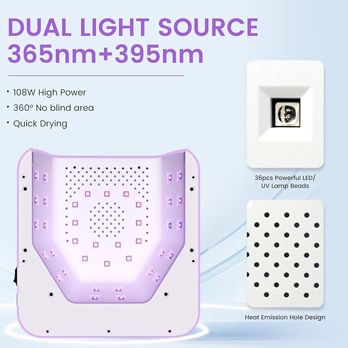 Subay UV Nail Lamp 108W,