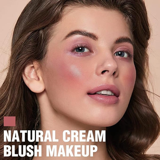 FOCALLURE Cream Blush Makeup,Buildable Blush Stick for Cheeks,Matte Stick,DARK ROSE