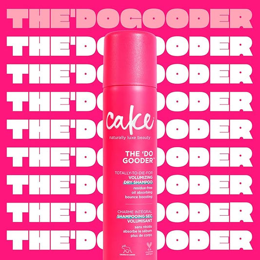 Cake Beauty Volumizing Dry Shampoo, The Do Gooder - Absorbs Oil, Adds Volume, Refreshes Hair - Residue Free - With Cornstarch - For All Hair Types - 120 g