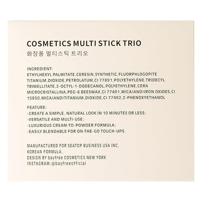 KIMUSE Multi Stick Trio Face Makeup, Cream Blush All Skin