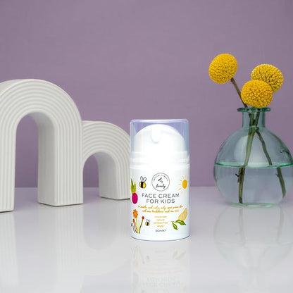 Award-Winning Kids Face Cream - Gentle & Calming Moisturizer with Natural Ingredients for Sensitive & All Skin Types - Fragrance-Free
